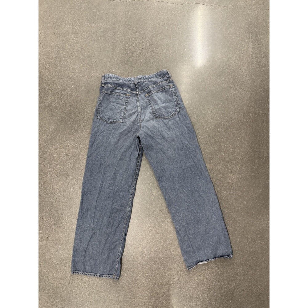 Rag & Bone New York Wide Leg High Rise Faded Jeans Size 29 Lyocell Stretch - Picture 4 of 5